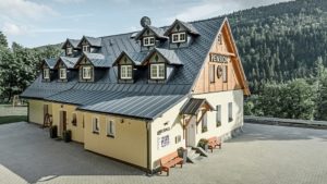 Алюминиевая кровля Система PREFALZ 43 Серый камень P.10 Prefa
