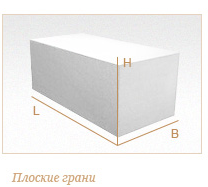 Газобетонный блок ГРАС D600, B3.5, 600x250x250 мм