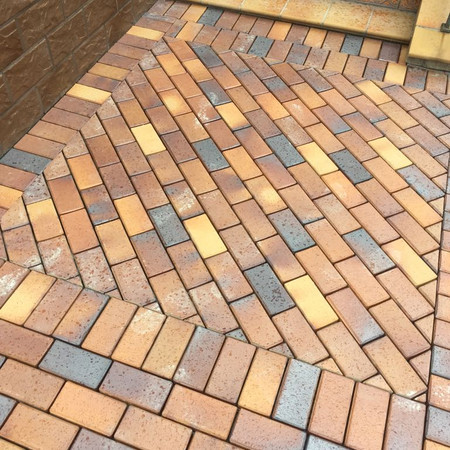 Тротуарный кирпич «ABC-Klinkergruppe» Herbstlaub-geflammt 200х100х45