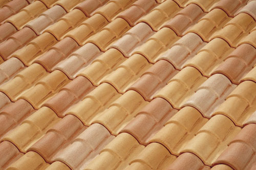 Керамическая Рядовая черепица, Terreal, Roman Canal,  Panaché Atlantique